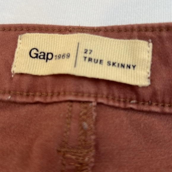 GAP 1969 pants BLUSH Color zipper pockets and legs size 27 - Picture 5 of 10